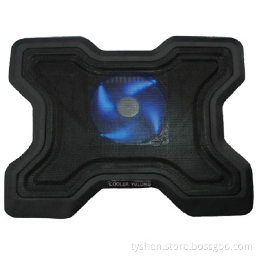 Single Fan Cooling Pad with 4 LED Light or Majority Notebook